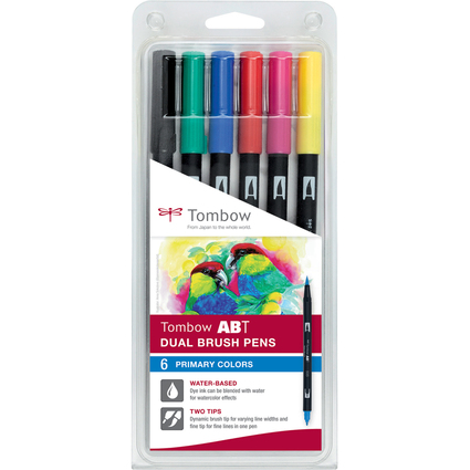 Tombow Doppelfasermaler "ABT DUAL BRUSH PEN", Primrfarben