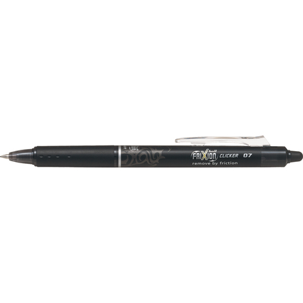 PILOT Tintenroller FRIXION BALL CLICKER 07, schwarz