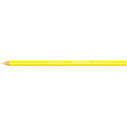 STAEDTLER Dreikant-Buntstift ergosoft, dreieckig, gelb