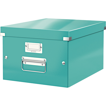 LEITZ Ablagebox Click & Store WOW, DIN A4, eisblau