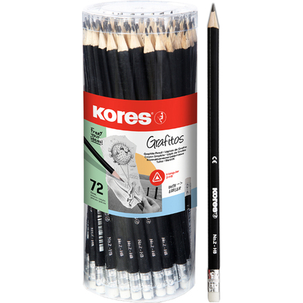 Kores Bleistift "GRAFITOS", Hrtegrad: HB, dreieckig