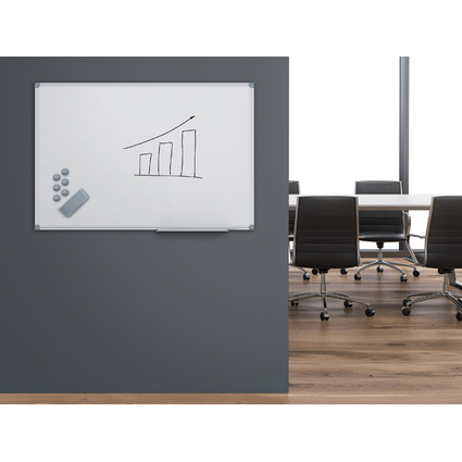 MAUL Weiwandtafel MAULstandard, (B)450 x (H)300 mm, grau