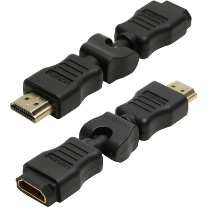 LogiLink Adapter, HDMI Kupplung - HDMI Stecker, 270 Grad