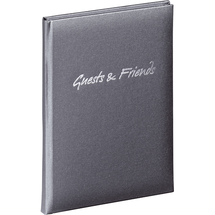 PAGNA Gstebuch "Guests & Friends", anthrazit, 144 Seiten