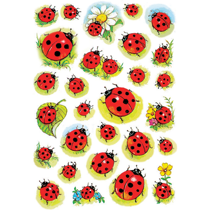 HERMA Sticker DECOR "Marienkfer und Blume"