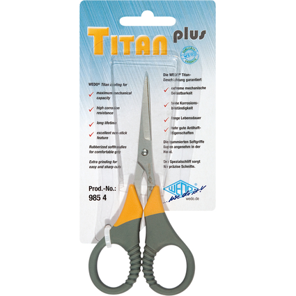 WEDO Silhouettenschere TITAN plus, spitz, Lnge: 115 mm