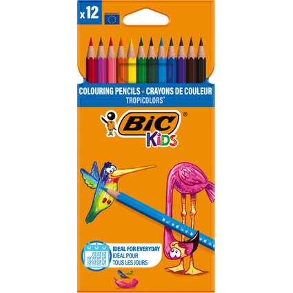 BIC KIDS Buntstifte Tropicolors, 12er Kartonetui