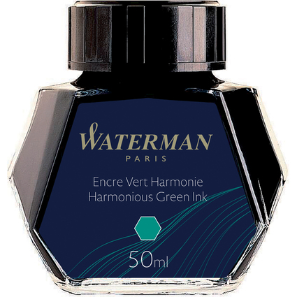 WATERMAN Tinte, harmoniegrn, Inhalt: 50 ml im Glas