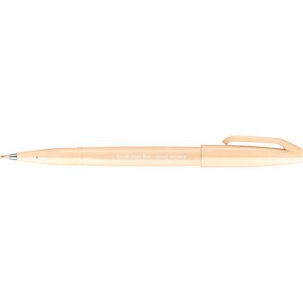 PentelArts Faserschreiber Brush Sign Pen SES15, blassorange