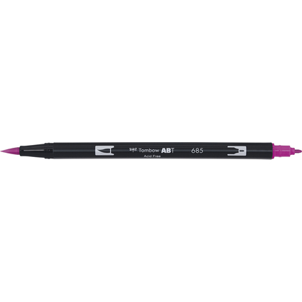 Tombow Doppelfasermaler "ABT DUAL BRUSH PEN", deep magenta