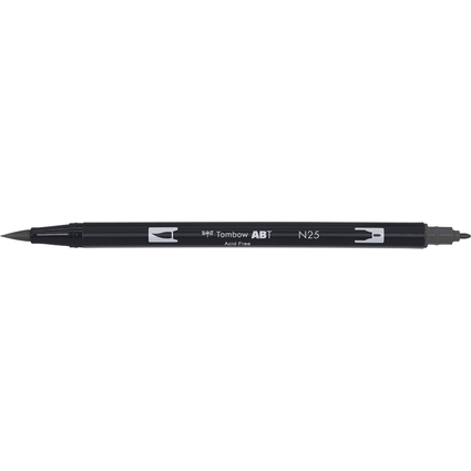 Tombow Doppelfasermaler "ABT DUAL BRUSH PEN", lamp black