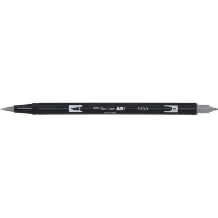 Tombow Doppelfasermaler "ABT DUAL BRUSH PEN", cool grey 7
