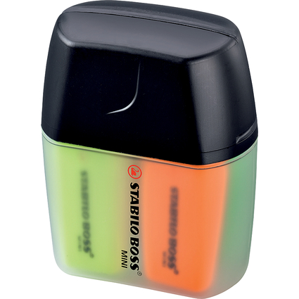 STABILO Textmarker BOSS MINI, 4er Kunststoff-Box