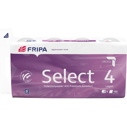 Fripa Toilettenpapier Select, 4-lagig, hochwei