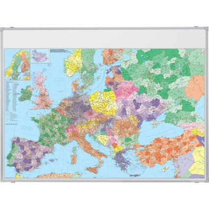 FRANKEN Europakarte, magnethaftend, (B)1.380 x (H)980 mm