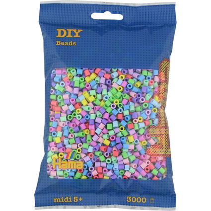 Hama Bgelperlen midi "Pastellmix", im Beutel