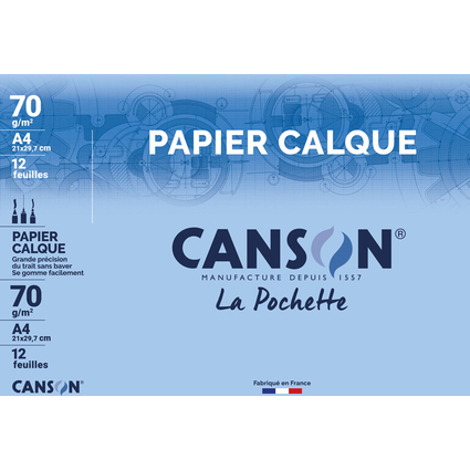 CANSON Transparentpapier, satiniert, DIN A4, 70 g/qm