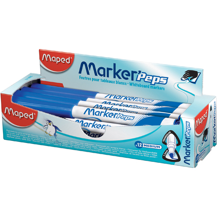 Maped Whiteboard-Marker Marker'Peps, blau, 12er Display