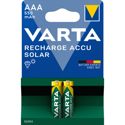 VARTA NiMH Akku "RECHARGE ACCU Solar", Micro (AAA/HR03)
