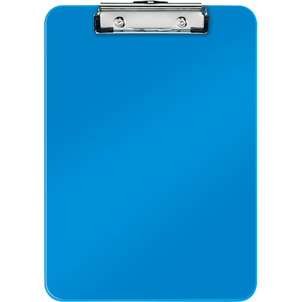 LEITZ Klemmbrett WOW, DIN A4, Polystyrol, blau-metallic
