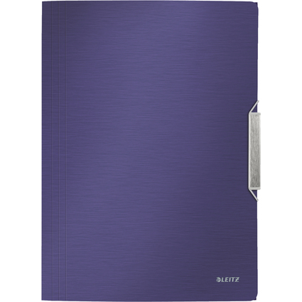 LEITZ Eckspannermappe Style, DIN A4, PP, titan-blau