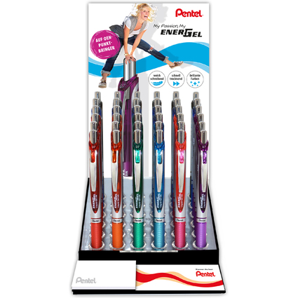 Pentel Liquid Gel-Tintenroller Energel BL77, im 36er-Display