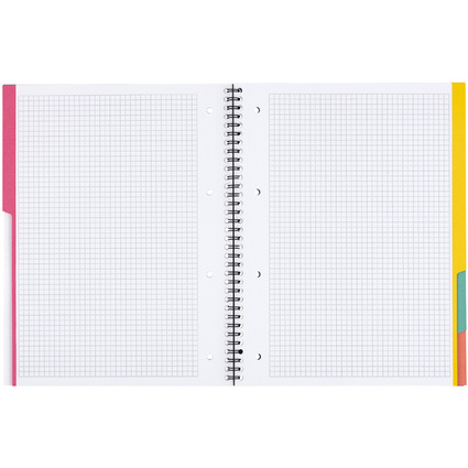 LANDR Register-Collegeblock "COLLEGE", DIN A4, kariert