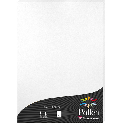 Pollen by Clairefontaine Papier DIN A4, perlmutt-wei