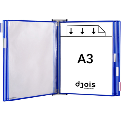 djois by tarifold Wandsichttafelsystem Metall, DIN A3