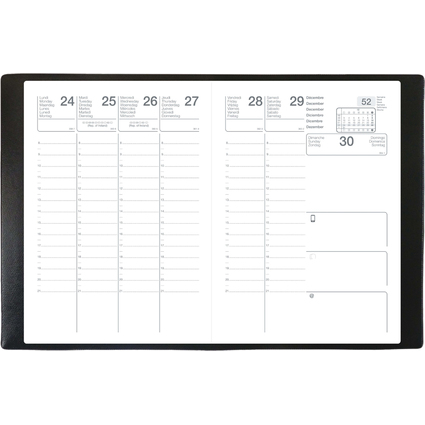 QUO VADIS EXDI Agenda scolaire SCOLEXDI ML, 2025/2026, noir
