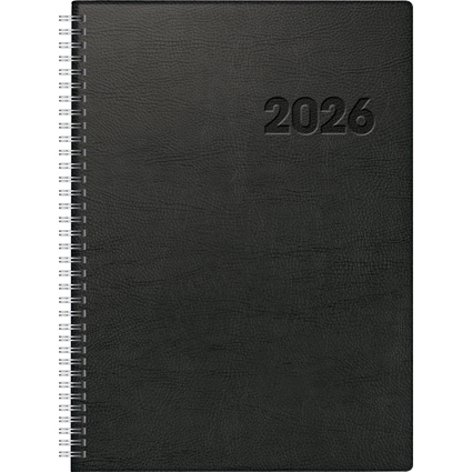 rido id Buchkalender "Conform Wire-O", 2026, schwarz