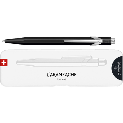 CARAN D'ACHE Druckkugelschreiber 849 POPLINE FLUO, schwarz