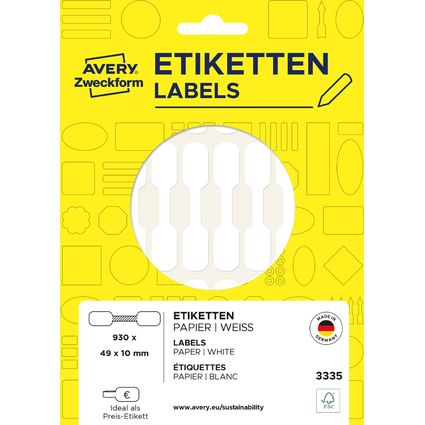 AVERY Zweckform Hanteletiketten, Mae: (B)49 x (H)10 mm