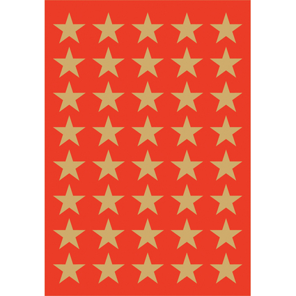 HERMA Weihnachts-Sticker DECOR "Sterne", 13 mm, gold