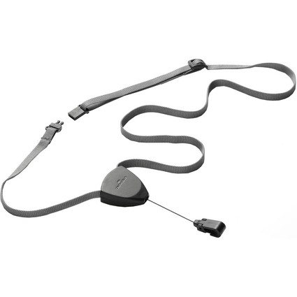 DURABLE Textilband FLEX, mit Jojo, grau