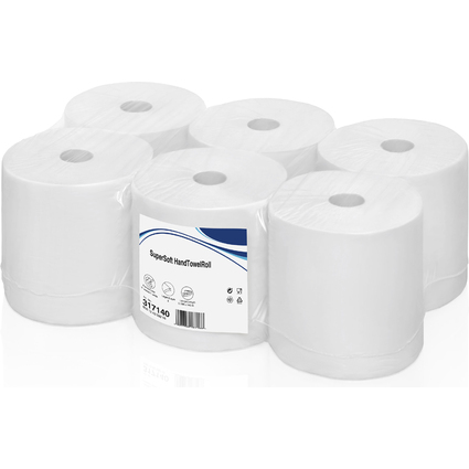 satino by wepa Handtuchrolle Super Soft, 2-lagig, 140 m