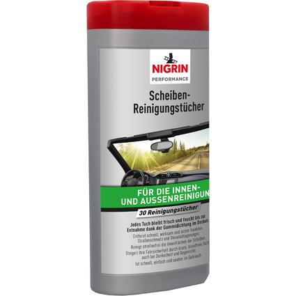 NIGRIN Scheiben-Reinigungstcher, Spenderbox