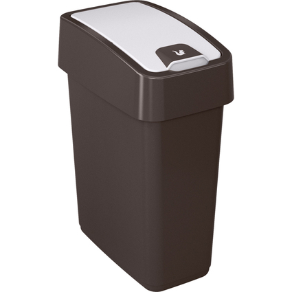 keeeper Abfalleimer "magne", 25 Liter, anthrazit / wei
