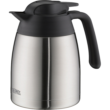 THERMOS Isolierkanne THV, 1,0 Liter, Edelstahl / schwarz