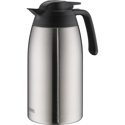 THERMOS Isolierkanne THV, 2,0 Liter, Edelstahl / schwarz
