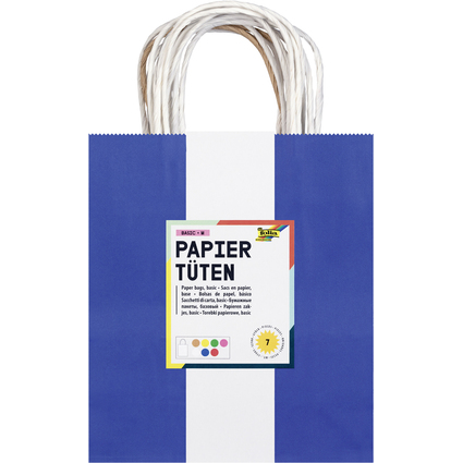 folia Papiertten, Kraftpapier, 180 x 80 x 210 mm, sortiert