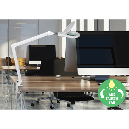 MAUL LED-Lupenleuchte MAULsource, dimmbar, wei