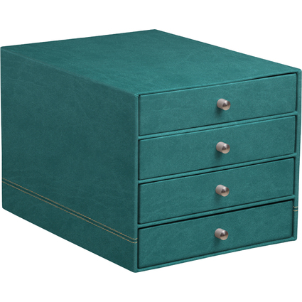 RHODIA Schubladenbox RHODIARAMA, 4 Schbe, pfaugrn