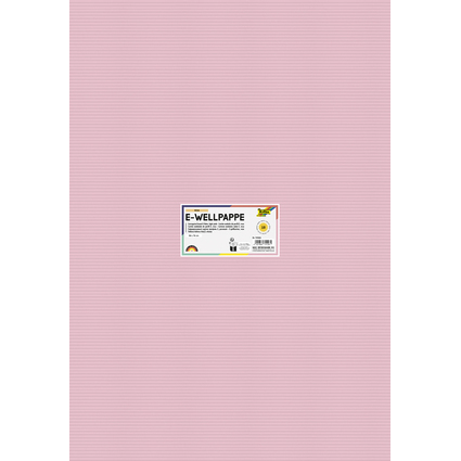folia Bastelwellkarton, (B)500 x (H)700 mm, rosa