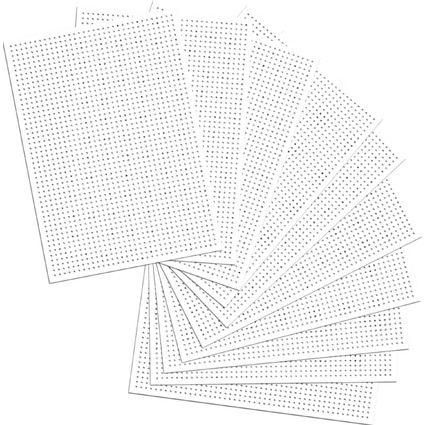 folia Stickkarton, 175 x 245 mm, wei unbedruckt