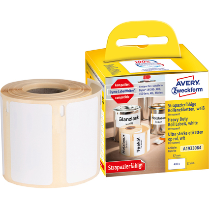 AVERY Zweckform Strapazierfhige Rollenetiketten, 57 x 32 mm