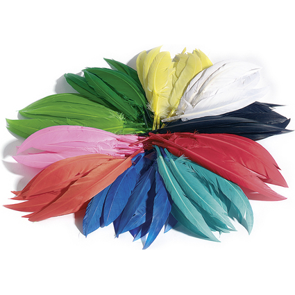 folia Indianerfedern, 100 g, farbig sortiert