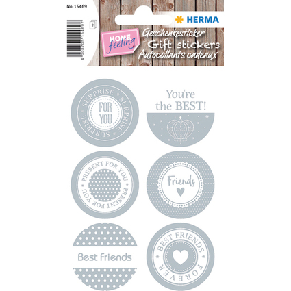 HERMA Geschenke-Sticker HOME "Friends"