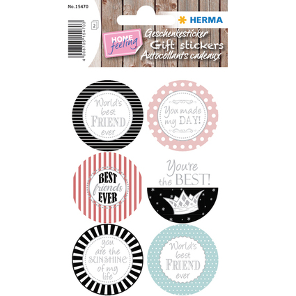 HERMA Geschenke-Sticker HOME "You Are The Best"