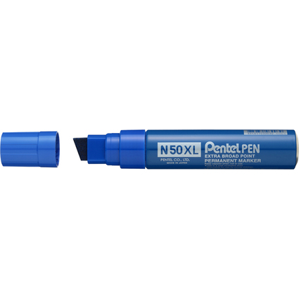 Pentel Permanent-Marker N50XL, Keilspitze breit, blau
